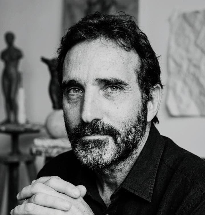 Retrato de Edgar Duvivier em seu ateliê